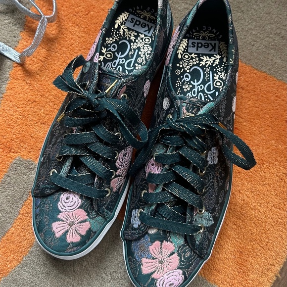 Keds x Rifle Paper Co. Colette Jacquard Triple Kick Sneaker - WORN ONCE - Picture 1 of 6